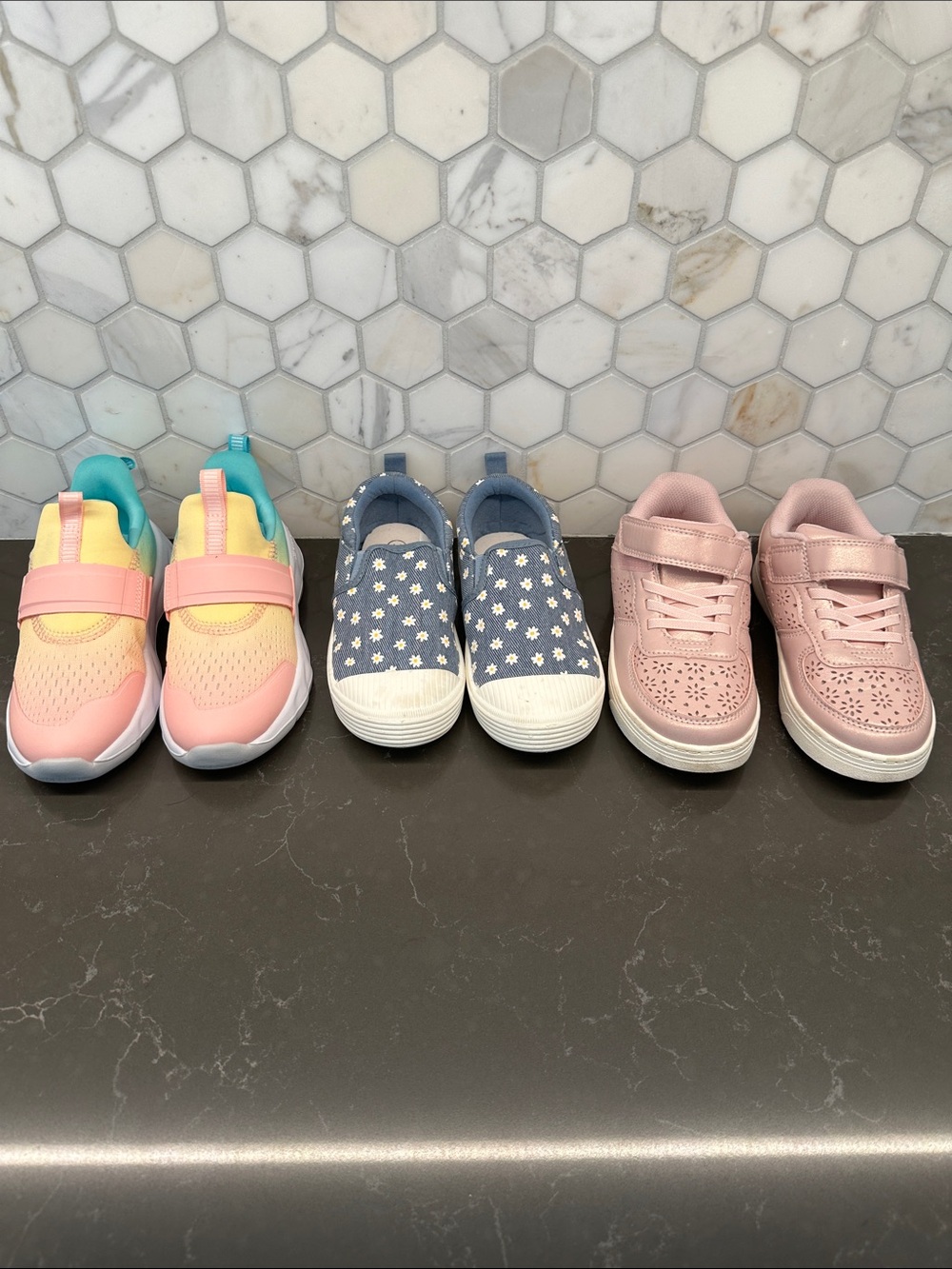 Lot of little girl 11 sneakers